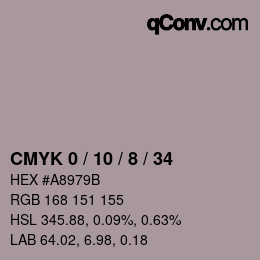 Color code: CMYK 0 / 10 / 8 / 34 | qconv.com