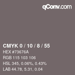 Color code: CMYK 0 / 10 / 8 / 55 | qconv.com