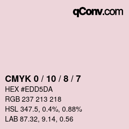 Farbcode: CMYK 0 / 10 / 8 / 7 | qconv.com