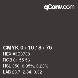 Color code: CMYK 0 / 10 / 8 / 76 | qconv.com