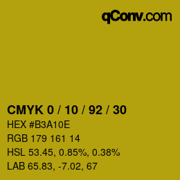 Color code: CMYK 0 / 10 / 92 / 30 | qconv.com