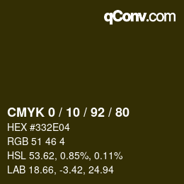 カラーコード: CMYK 0 / 10 / 92 / 80 | qconv.com