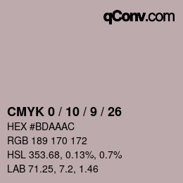Color code: CMYK 0 / 10 / 9 / 26 | qconv.com