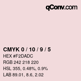 Color code: CMYK 0 / 10 / 9 / 5 | qconv.com