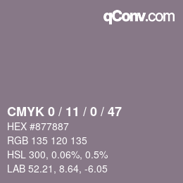 Color code: CMYK 0 / 11 / 0 / 47 | qconv.com