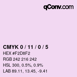 Color code: CMYK 0 / 11 / 0 / 5 | qconv.com