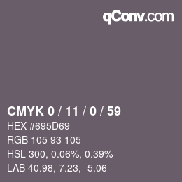 カラーコード: CMYK 0 / 11 / 0 / 59 | qconv.com