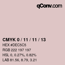 Color code: CMYK 0 / 11 / 11 / 13 | qconv.com