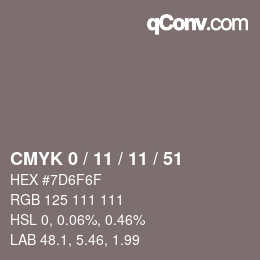 Color code: CMYK 0 / 11 / 11 / 51 | qconv.com