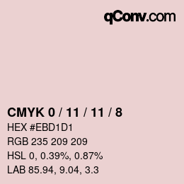 Color code: CMYK 0 / 11 / 11 / 8 | qconv.com
