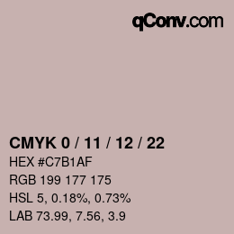 Color code: CMYK 0 / 11 / 12 / 22 | qconv.com