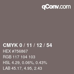 Color code: CMYK 0 / 11 / 12 / 54 | qconv.com