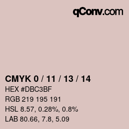 颜色代码: CMYK 0 / 11 / 13 / 14 | qconv.com