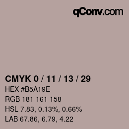 颜色代码: CMYK 0 / 11 / 13 / 29 | qconv.com