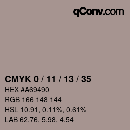 Color code: CMYK 0 / 11 / 13 / 35 | qconv.com