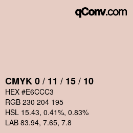 Código de color: CMYK 0 / 11 / 15 / 10 | qconv.com
