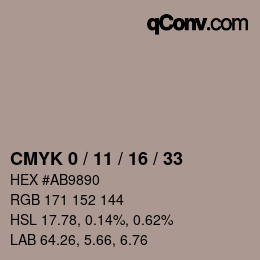 Color code: CMYK 0 / 11 / 16 / 33 | qconv.com