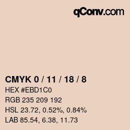Color code: CMYK 0 / 11 / 18 / 8 | qconv.com
