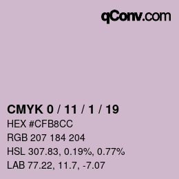 Color code: CMYK 0 / 11 / 1 / 19 | qconv.com