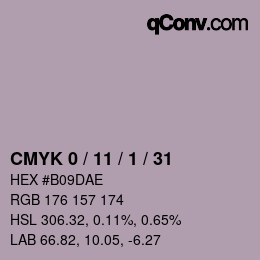 颜色代码: CMYK 0 / 11 / 1 / 31 | qconv.com