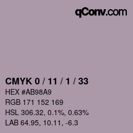 颜色代码: CMYK 0 / 11 / 1 / 33 | qconv.com
