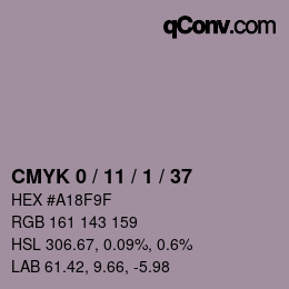 Color code: CMYK 0 / 11 / 1 / 37 | qconv.com