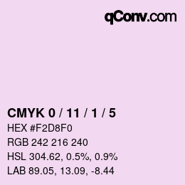 Color code: CMYK 0 / 11 / 1 / 5 | qconv.com