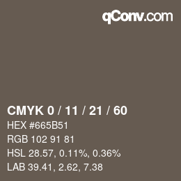 Color code: CMYK 0 / 11 / 21 / 60 | qconv.com