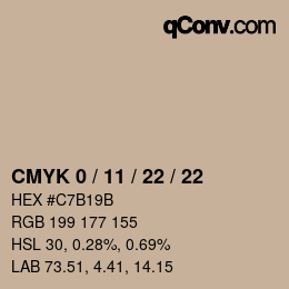 Color code: CMYK 0 / 11 / 22 / 22 | qconv.com