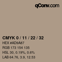 Color code: CMYK 0 / 11 / 22 / 32 | qconv.com