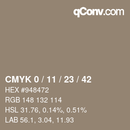 Color code: CMYK 0 / 11 / 23 / 42 | qconv.com