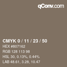 Color code: CMYK 0 / 11 / 23 / 50 | qconv.com