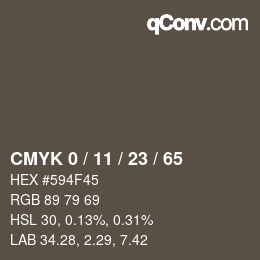 Color code: CMYK 0 / 11 / 23 / 65 | qconv.com