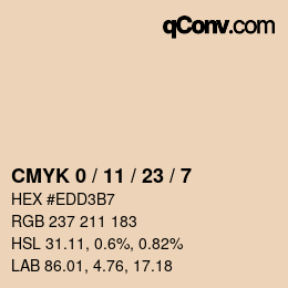 颜色代码: CMYK 0 / 11 / 23 / 7 | qconv.com