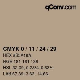 Color code: CMYK 0 / 11 / 24 / 29 | qconv.com