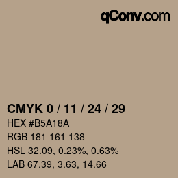 Color code: CMYK 0 / 11 / 24 / 29 | qconv.com