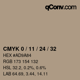 Color code: CMYK 0 / 11 / 24 / 32 | qconv.com