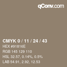 Color code: CMYK 0 / 11 / 24 / 43 | qconv.com