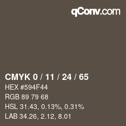 Color code: CMYK 0 / 11 / 24 / 65 | qconv.com