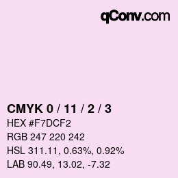 Color code: CMYK 0 / 11 / 2 / 3 | qconv.com