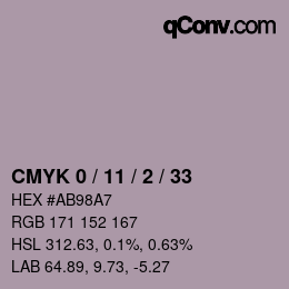 Color code: CMYK 0 / 11 / 2 / 33 | qconv.com