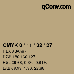 Color code: CMYK 0 / 11 / 32 / 27 | qconv.com