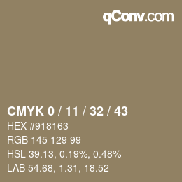 Color code: CMYK 0 / 11 / 32 / 43 | qconv.com