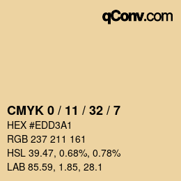 Color code: CMYK 0 / 11 / 32 / 7 | qconv.com