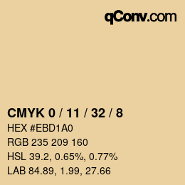 Color code: CMYK 0 / 11 / 32 / 8 | qconv.com