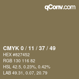 Color code: CMYK 0 / 11 / 37 / 49 | qconv.com