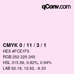 Color code: CMYK 0 / 11 / 3 / 1 | qconv.com