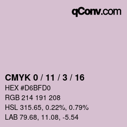 Código de color: CMYK 0 / 11 / 3 / 16 | qconv.com