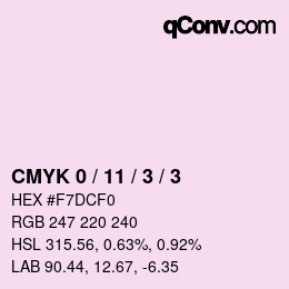 Color code: CMYK 0 / 11 / 3 / 3 | qconv.com