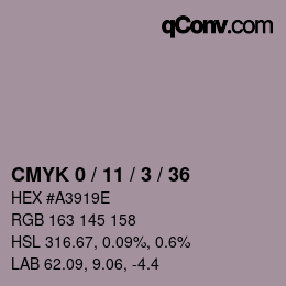 颜色代码: CMYK 0 / 11 / 3 / 36 | qconv.com